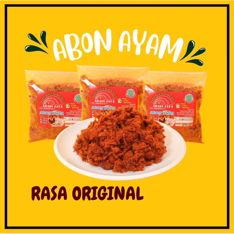 

ABON AYAM ORIGINAL 100g