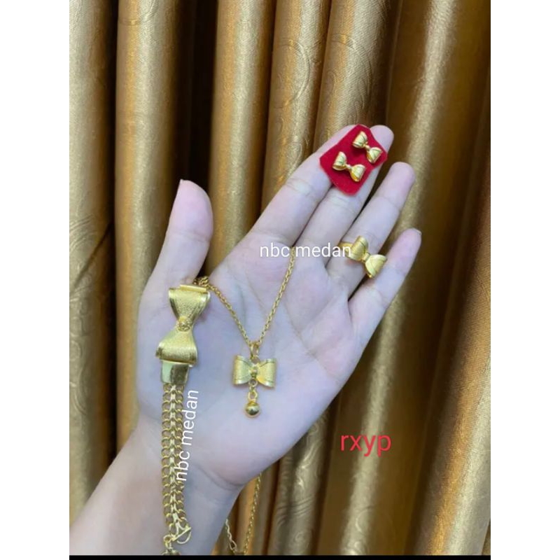 Set pita replika emas 24 k