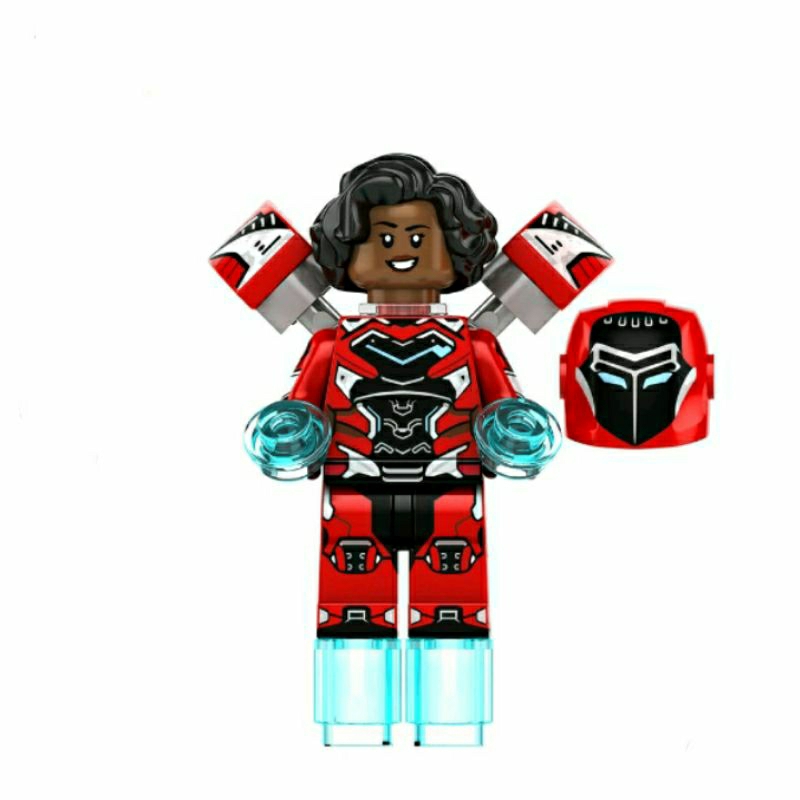 Mainan Balok Minifigure Ironheart Mk 2 | Mark 2 Iron Heart Armor Riri Williams Dominique Thorne | Bl