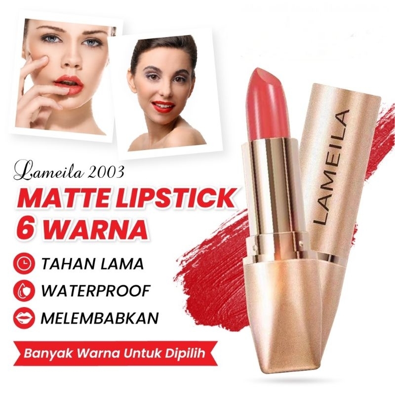 ASLI LAMEILA 2003 lipstik waterproof tahan lama 24 jam