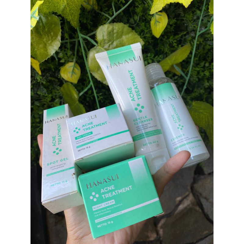 HANASUI SKINCARE ANTI ACNE TREATMENT/ SET PAKET CREAM HANASUI ACNE