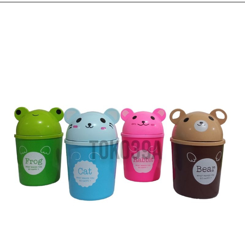 GROSIR 1 LUSIN (12 pc) Tempat Sampah Panda Calista Tempat Sampah Mini Mobil Meja