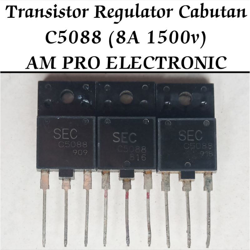 TR C5088 Persamaan C5148 C5297 D1886 Transistor Horisontal / Regulator Cabutan Original