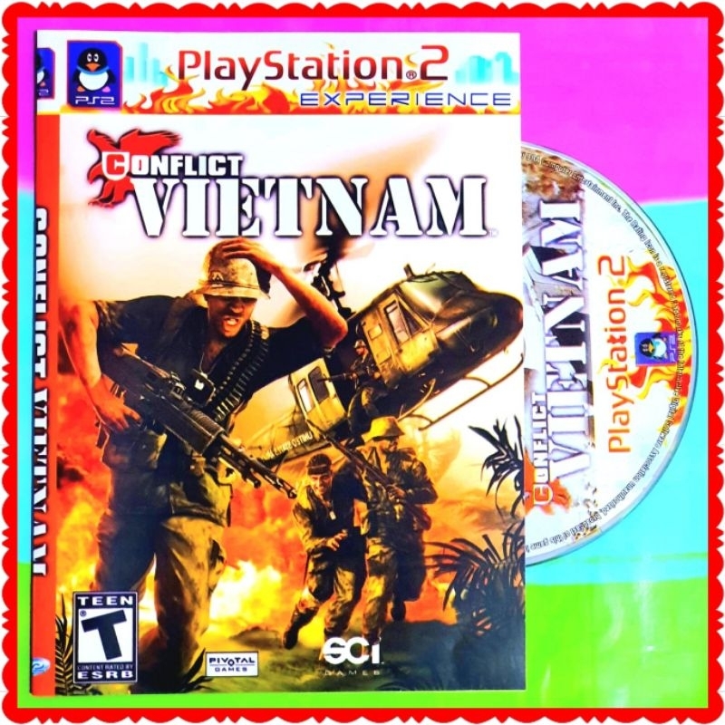 KASET PS2 CONFLICT VIETNAM-KASET PS 2 PERANG-KASET PLAYSTATION PS2