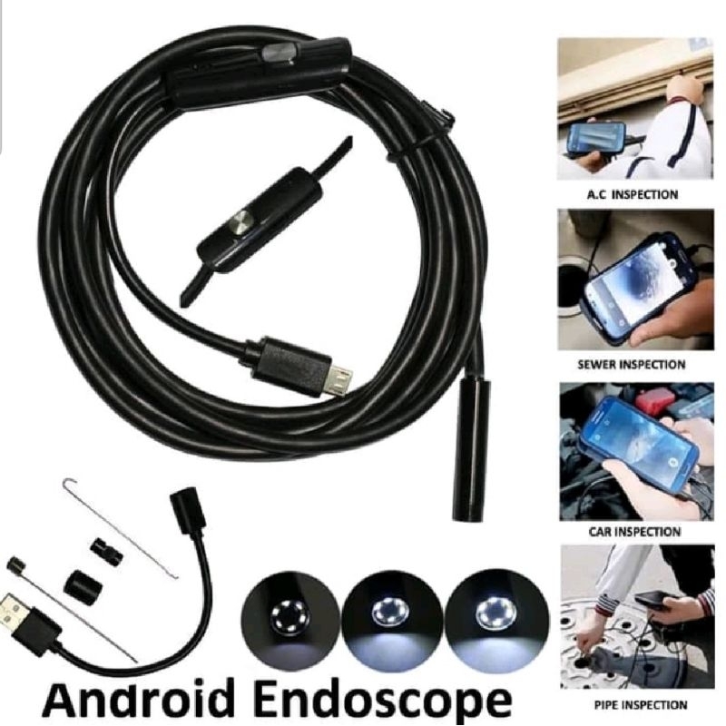 ENDOSCOPE KABEL Camera android 2 meter-Android kamera endoscope