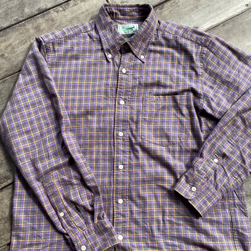 Kemeja Lengan panjang Flanel Crocodile Second