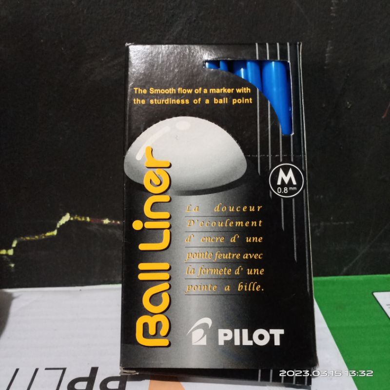 

Pulpen Pilot ball liner 0.8 Biru 1 pack