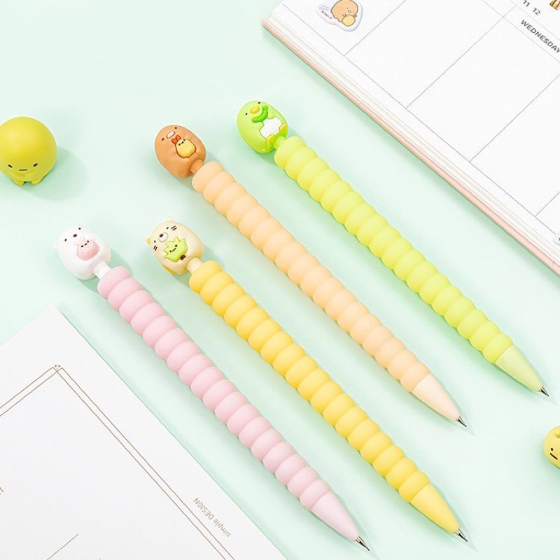 KENSHO Pensil Mekanik 0.5 mm Karakter Sumikkogurashi Topper Karet / Mechanical Pencil