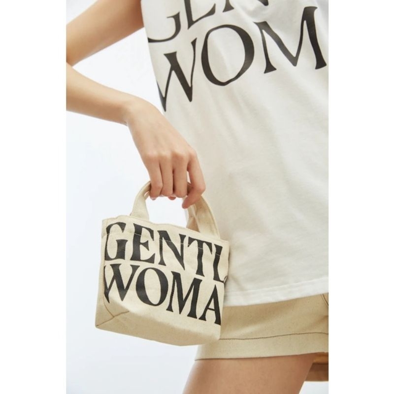 GENTLE WOMEN Mini Tote Bag Sling Tas Wanita Kecil Canvas Trending Tali Slempang