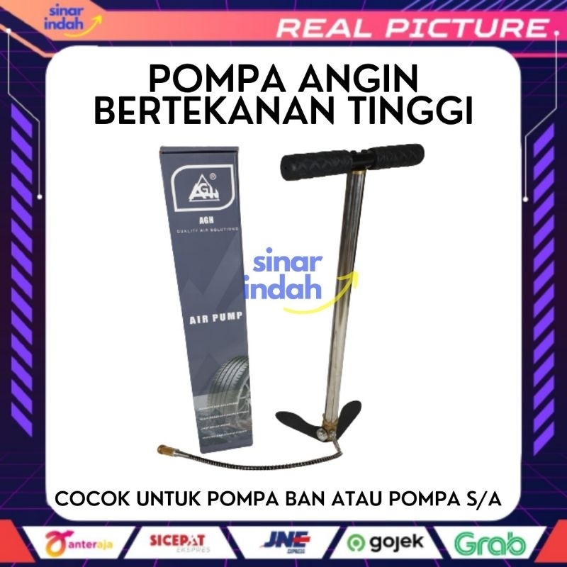 AGH Lantax Pompa Pump Pcp GX Barrwcuda Kaki Lipat Silver Pompa Ban
