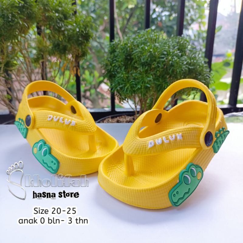 Terbaru Sandal anak Unisex lucu buaya darat Dulux 510e-by series
