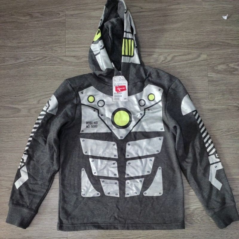 Hoodie H&amp;M Robo Kid Grey