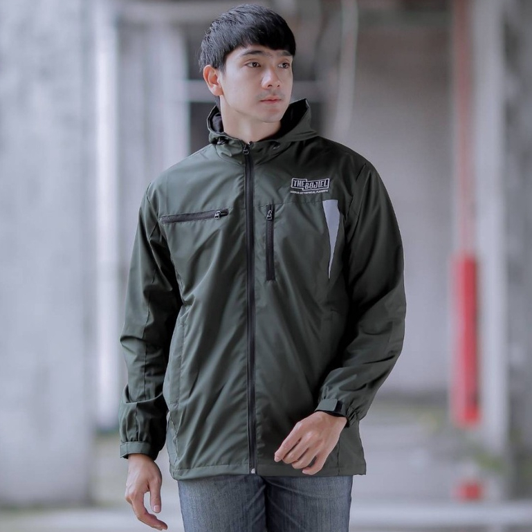 Hijau Jaket The Bojiel Jaket Parasut Jaket Outdor Mat List