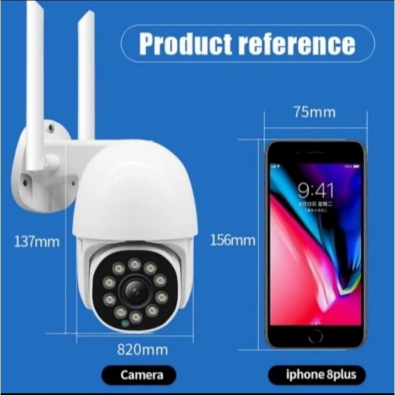 IP CAMERA CCTV WIFI SPEED DOME PTZ 8MP OUTDOOR FULL HD 1080P CCTV APP V380 PRO / MALAM BISA BERWARNA