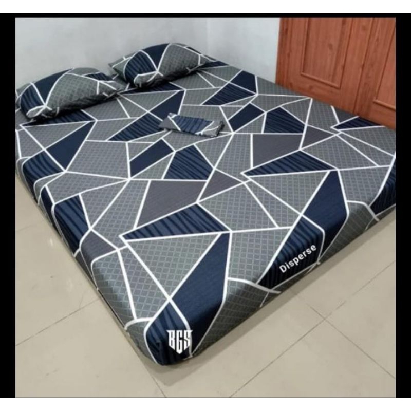 SPREI 180X200 AESTHETIC SEPRAI KING SIZE KOTAK HITAM HOMEMADE MOTIF KEKINIAN KARAKTER CANTIK BUNGA BLACK BOXY VIRAL MURAH BERKWALITAS