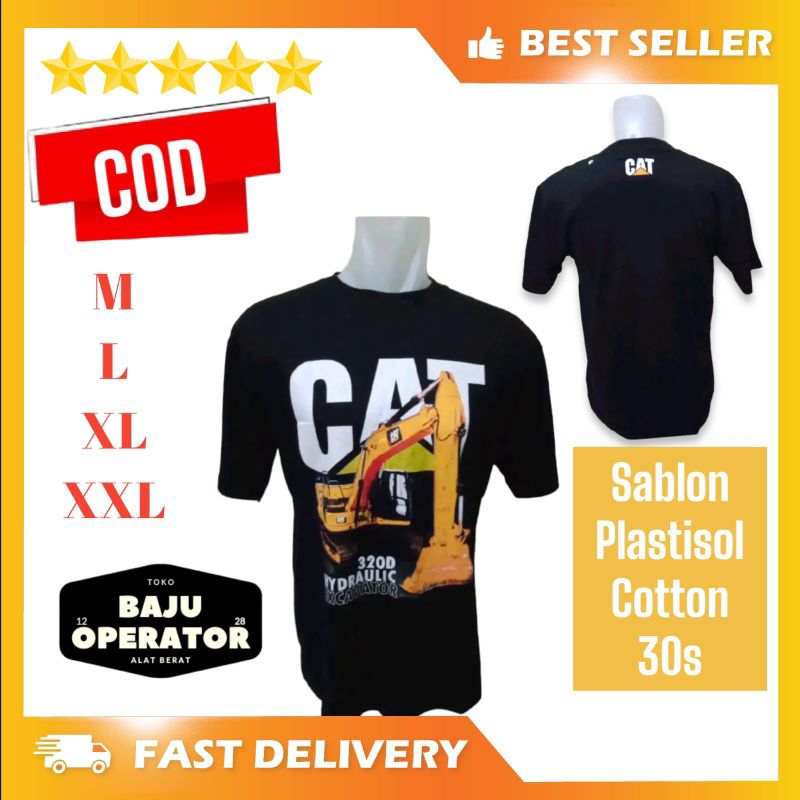 Kaos caterpillar / kaos cat / kaos excavator / baju caterpillar / baju CAT