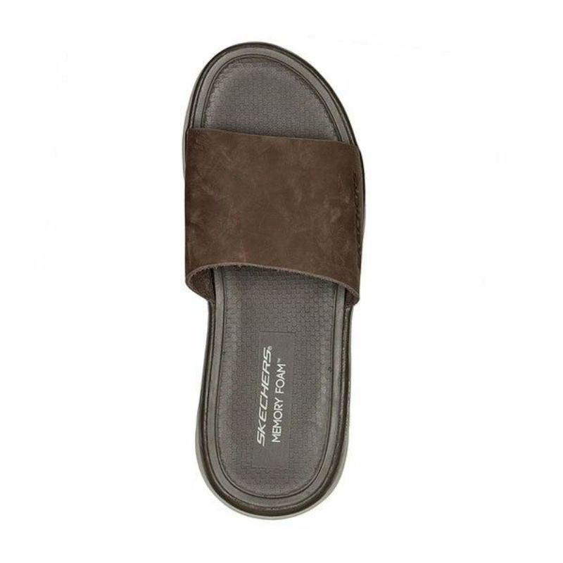 SKECHERS D'LUX WALKER SANDAL-CAMBRIA for mens (237375/BRN)