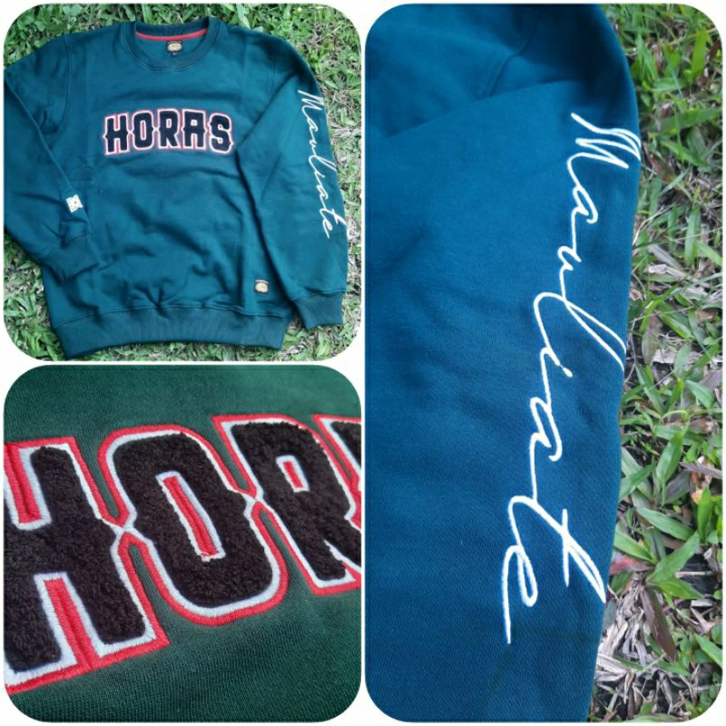 CREWNECK HORAS HIJAU BOTOL- BORDIR