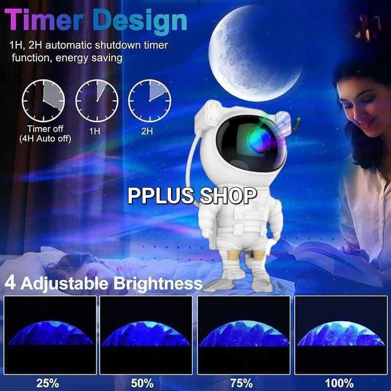 [ PPLUS ] LAMPU PROYEKTOR ASTRONOT DENGAN SPEAKER LANGIT MALAM BINTANG &amp; BULAN 2 IN 1 / LAMPU STARRY PROJETOR LIGHT LAMPU TIDUR / LAMPU PROYEKTOR STARRY KAMAR AESTHETIC