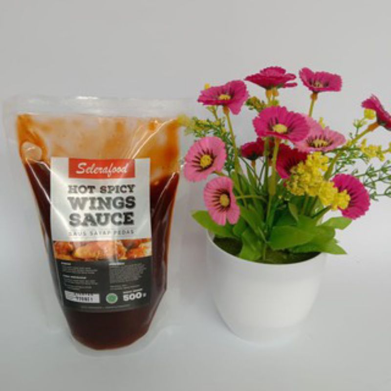 

Hot Spicy Wings Sauce - Saus Sayap Pedas Selerafood 500 gr/pack