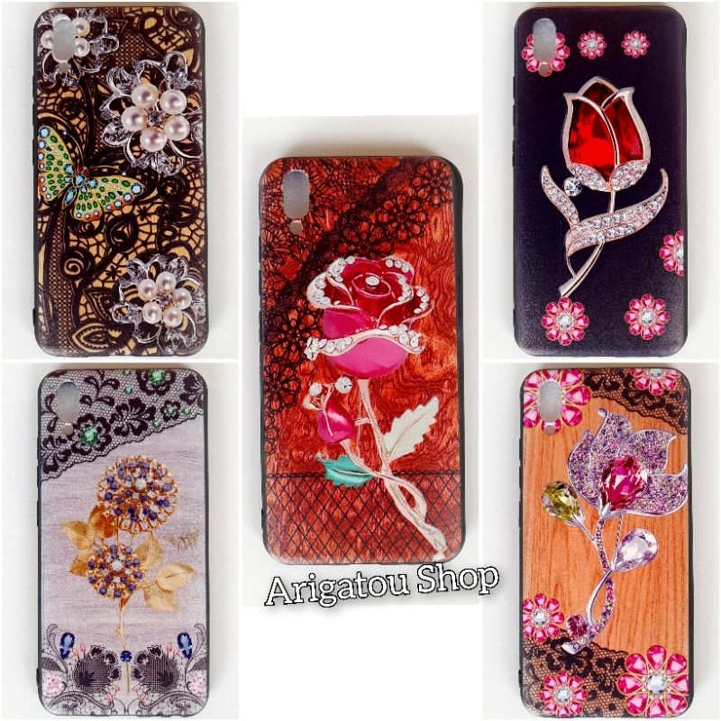 Vivo Y93 Case Softcase Fuze Motif Gambar Bunga Flower