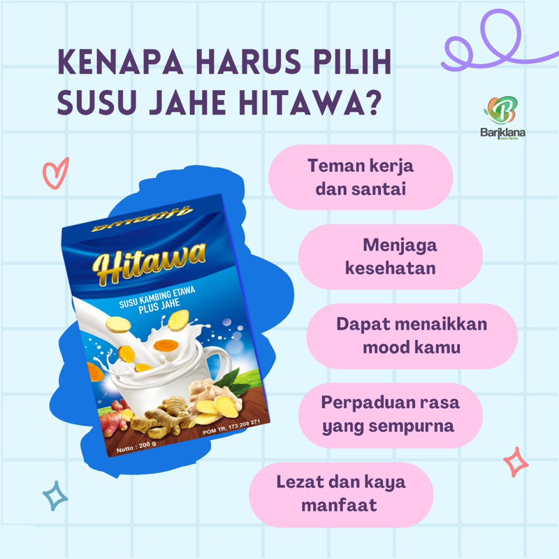 

SUSU HITAWA (Susu Kambing Etawa plus Jahe)