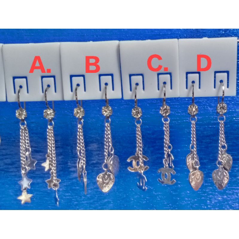 Anting Panjang Besi Putih Asli Ternate