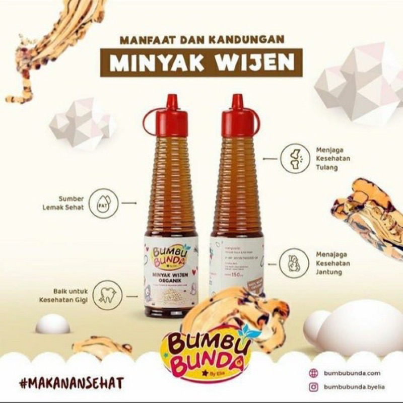 

Minyak Wijen Bayi MPASI Bumbu Kecap Sehat Organik Masak Bekal Sekolah Anak Penyedap Masakan NON MSG Bumbu