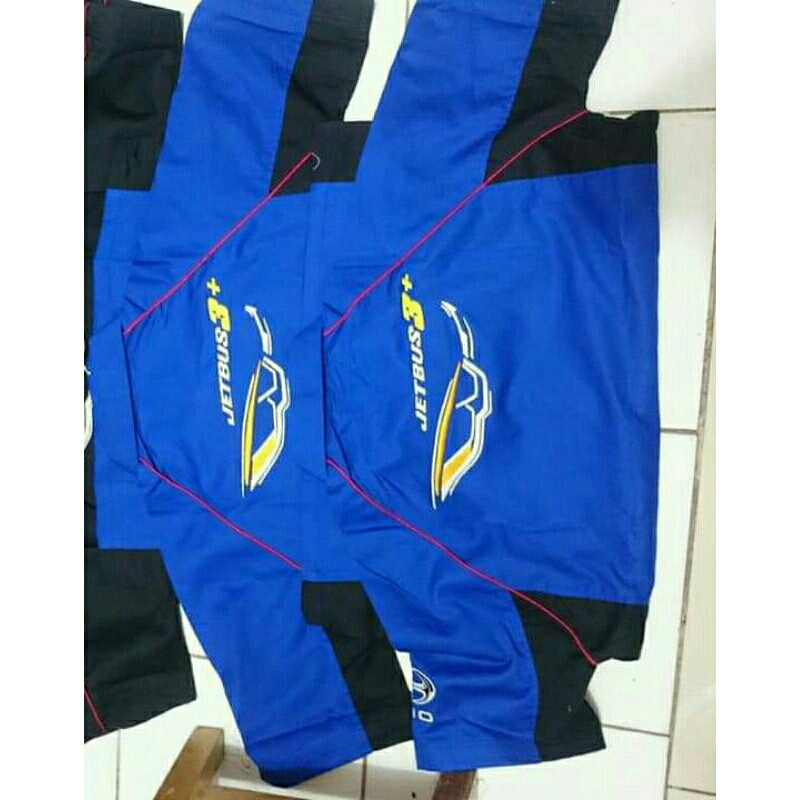 kemeja jetbus tiga bordir pariwisata