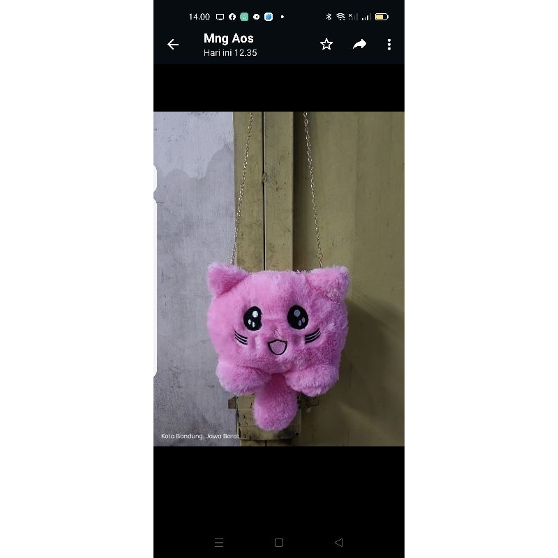 TAS BONEKA PIKACHU.TAS LUCU.TAS VIRAL