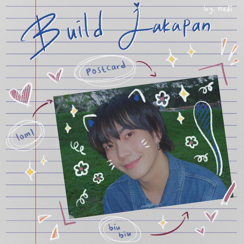 Build Jakapan Postcard Glitter A6