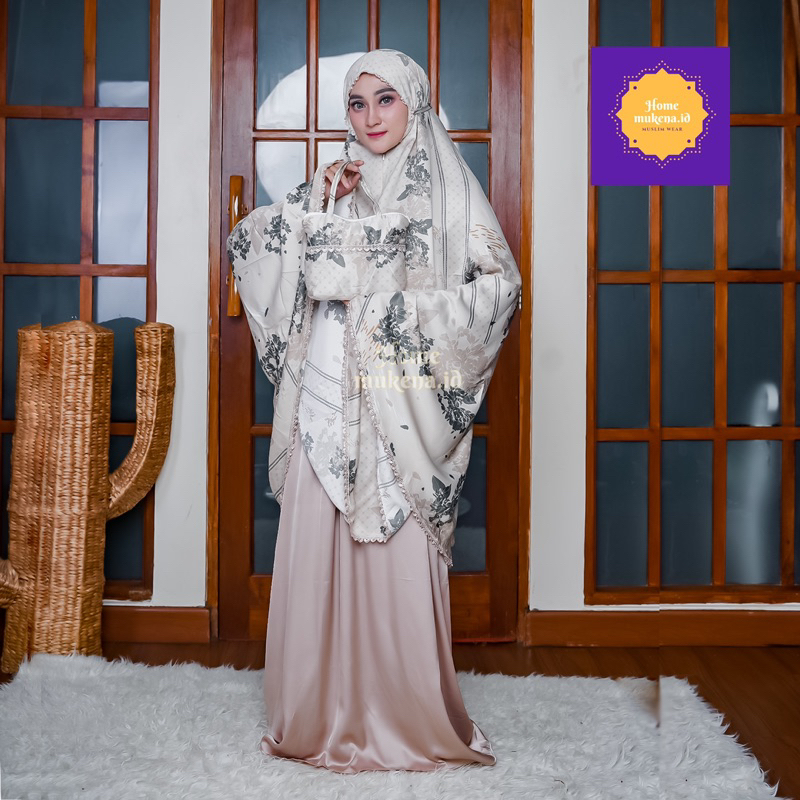 Mukena Sutra Armani Silk Premium / BEST MOTIF ORIGINAL MUKENA