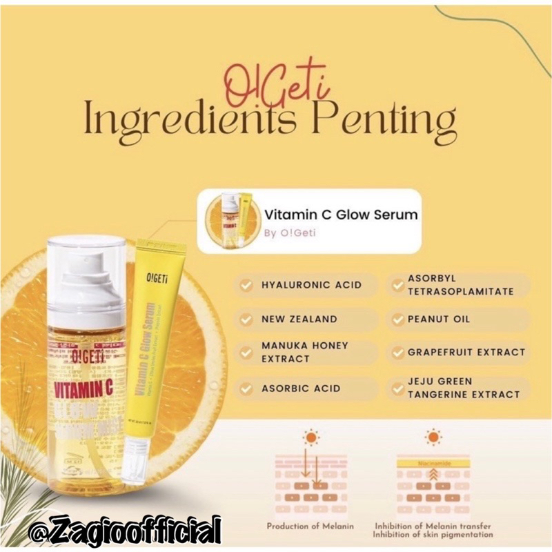 OGETI VITAMIN C GLOW SERUM MIST GLOW C SERUM