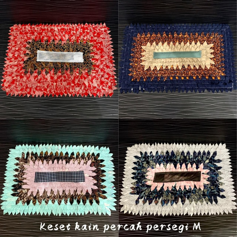 Keset Kain Perca - Keset Dapur Keset Anyam Berkualitas - Keset Dapur Keset Motif Warna