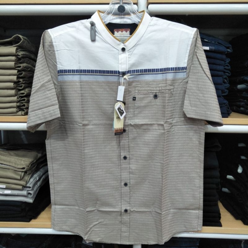 Kemeja koko motif lengan pendek EMBA ORIGINAL