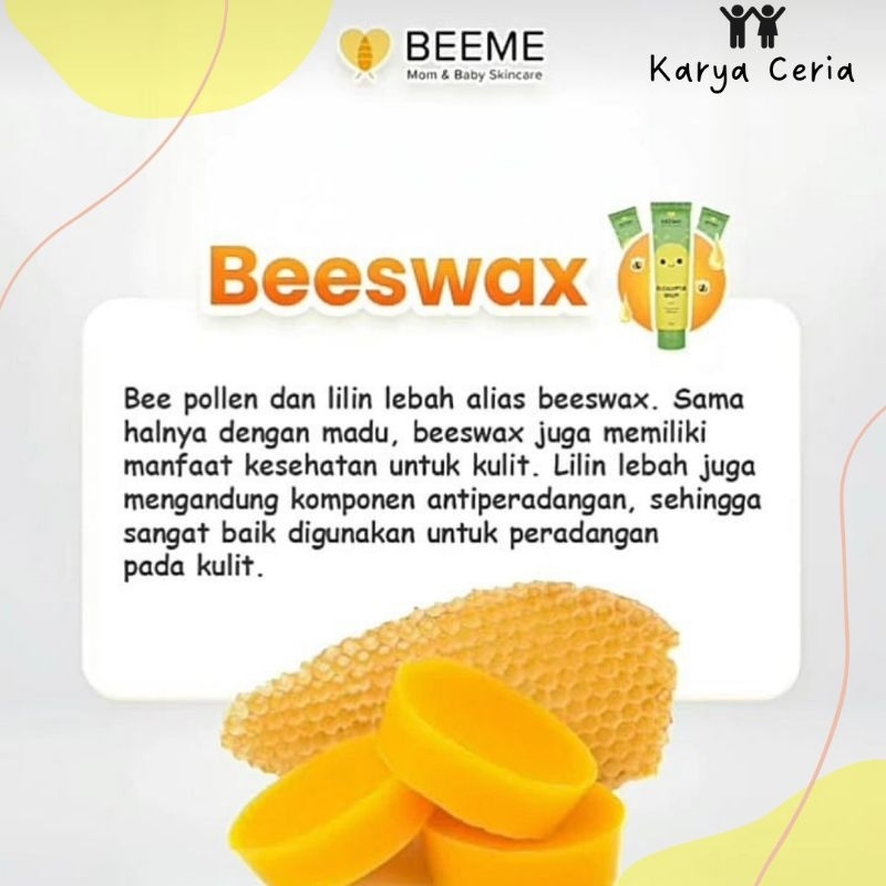 Beeme Eucalyptus balm Citronella oil Beeswax Cream Anak Bayi Serbaguna Meredakan Batuk Pilek Melegakan Pernapasan Mencegah Gigitan Serangga