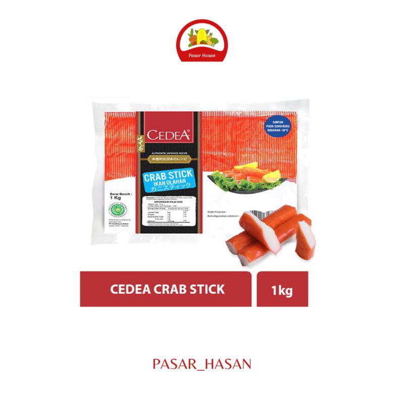 

1KG Crab Stick Cedea / Daging Kepiting | Frozen Food | Pasar Hasan