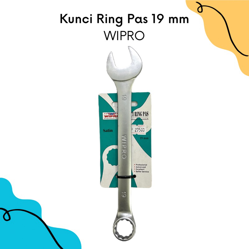 Wipro Kunci Ring Pas 19mm | Kunci Ring Pas Wipro 19mm | Kunci Ring Pas 19mm | Kunci Ring Pas Murah