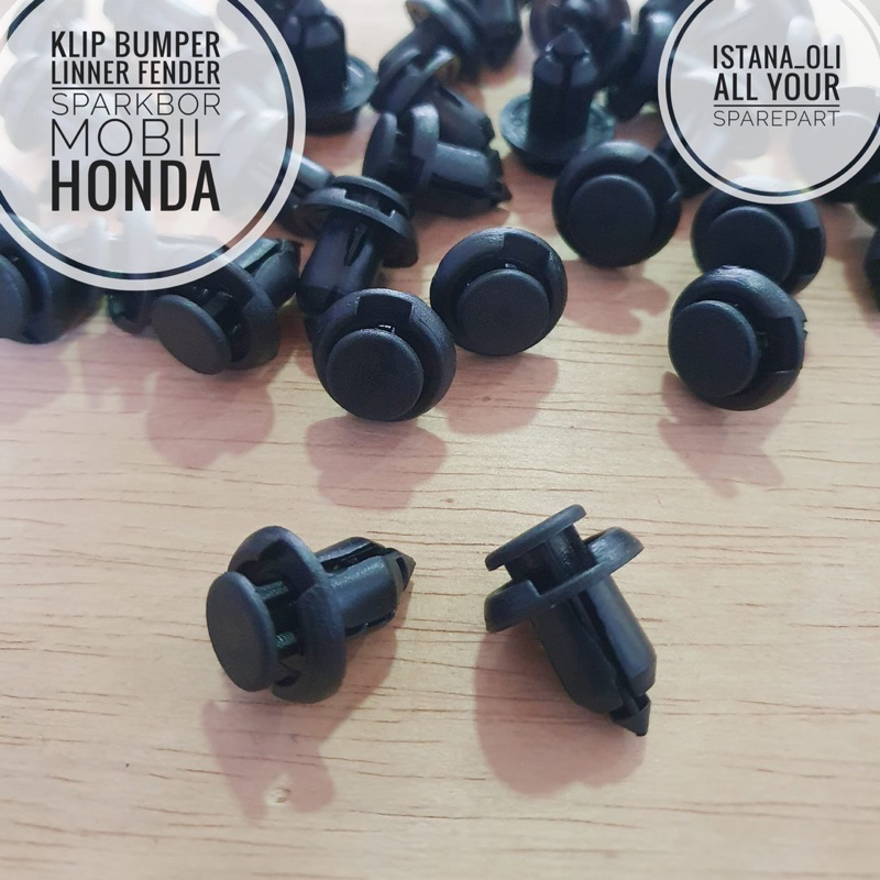 Clip Klip Kancing Bumper Inner liner Fender mobil Honda Jazz Brio Freed Stream Mobilio Pendek