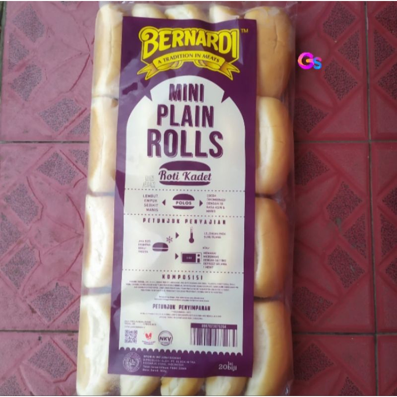 

Bernardi Roti Hotdog Mini Isi 20 Roti Plain Rolls Mini Bernardi