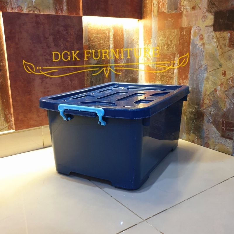 Kontainer Container Plastik 50 Liter 50 Litre 50 L 50L Biru Tua MURAH