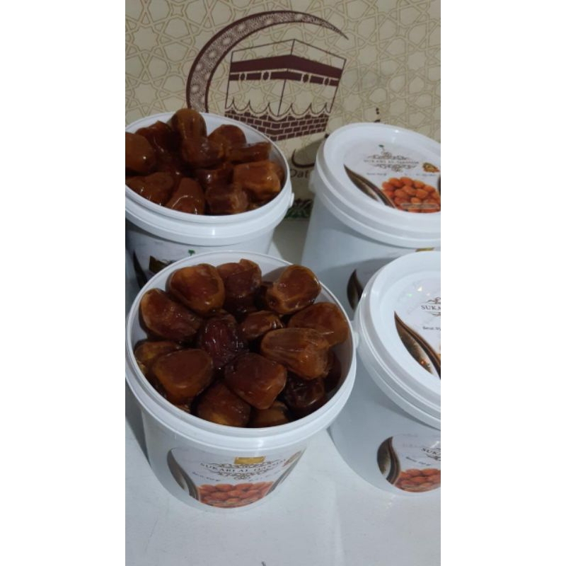 

Kurma Sukari Ember Isi Premium berat bersih 750gr exp 2025