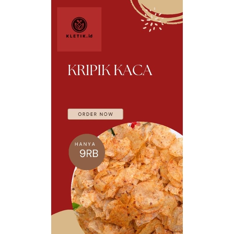 

Kripca 100gr - 250gr Kripik Kaca Pedas Daun Jeruk