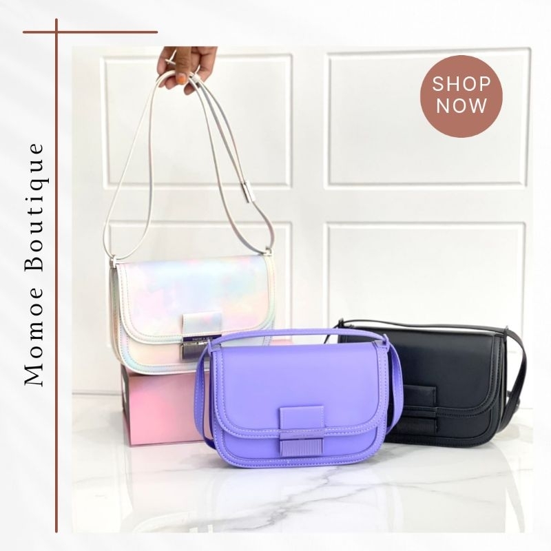 Tas Selempang Wanita Import CK Charles Charlot Swirl Shoulder Bag C1497