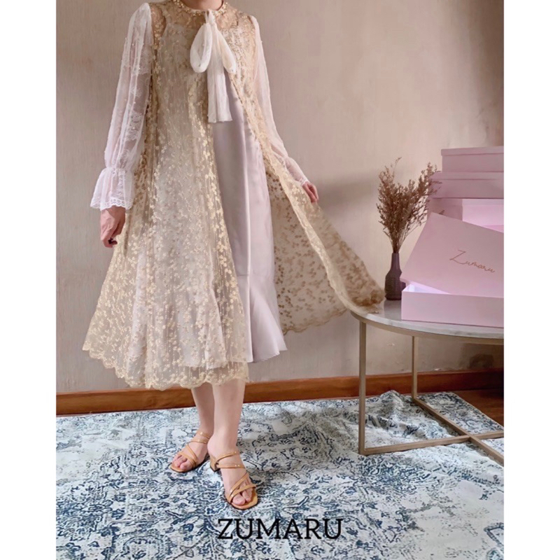 zumaru / zumaru preloved / zumaru laviana midi dress