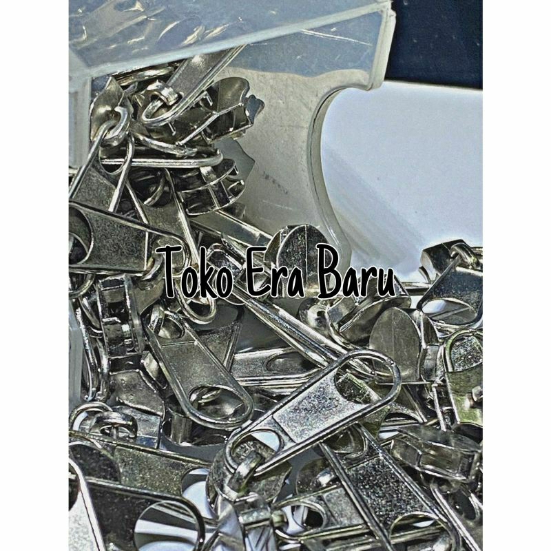 Kepala Resleting No 5. Murah Warna Silver