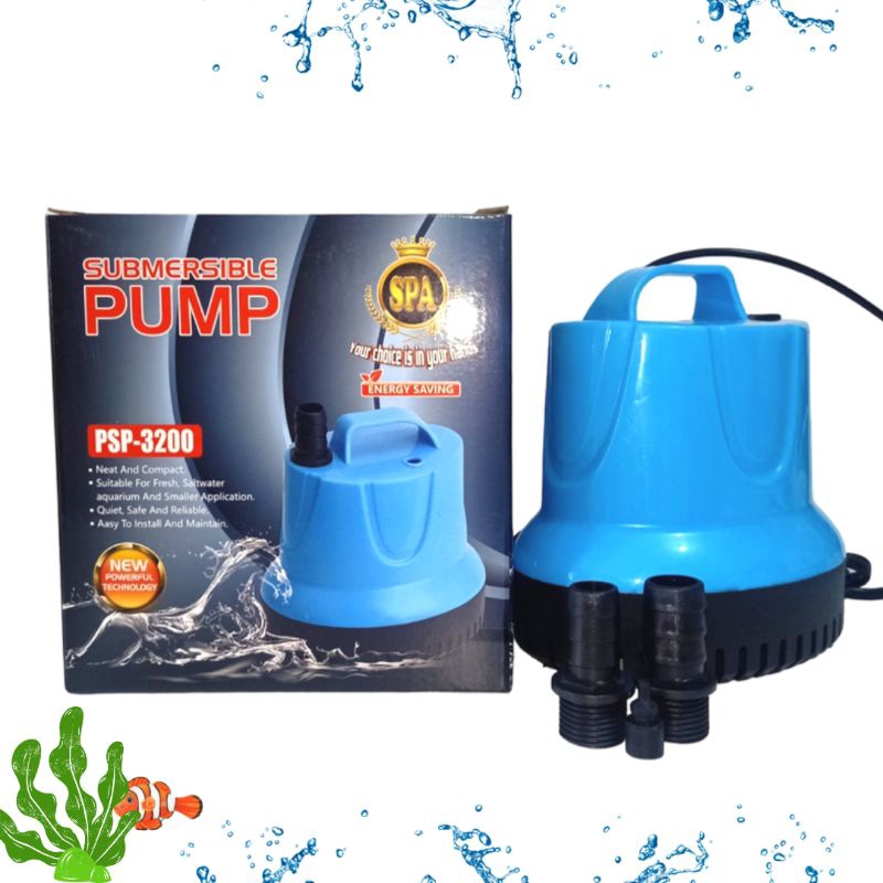 Promo Murah Pompa Kolam Aquarium Submersible Pump SPA PSP 3200