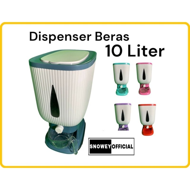 MEDAN MURAH - DISPENSER BERAS 10 KG RICE BOX OTOMATIS 10 L WADAH PENYIMPANAN BERAS