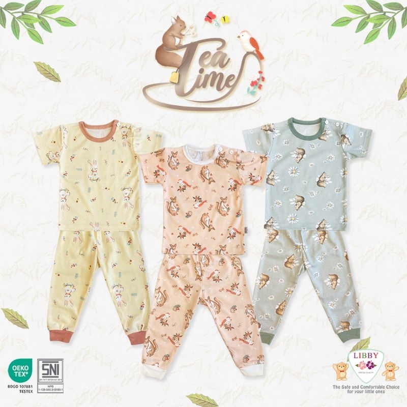 LIBBY - SETELAN PENDEK CELANA PANJANG LIBBY - SETELAN BAJU PENDEK CELANA PANJANG LIBBY - SET BAJU ANAK