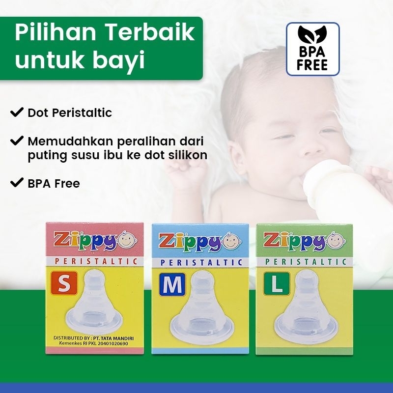 Zippy Dot Peristaltic Pentel Dot Zippy Peristaltik Silikon BPA Free S M L